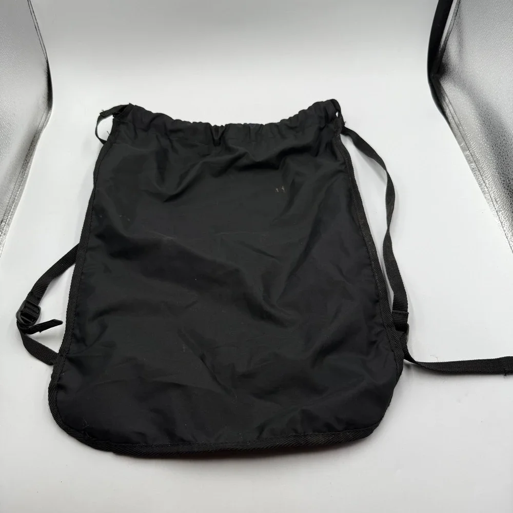 Nike Drawstring Cinch Sackpack Backpack Navy Blue Black Swoosh‎ RN56323